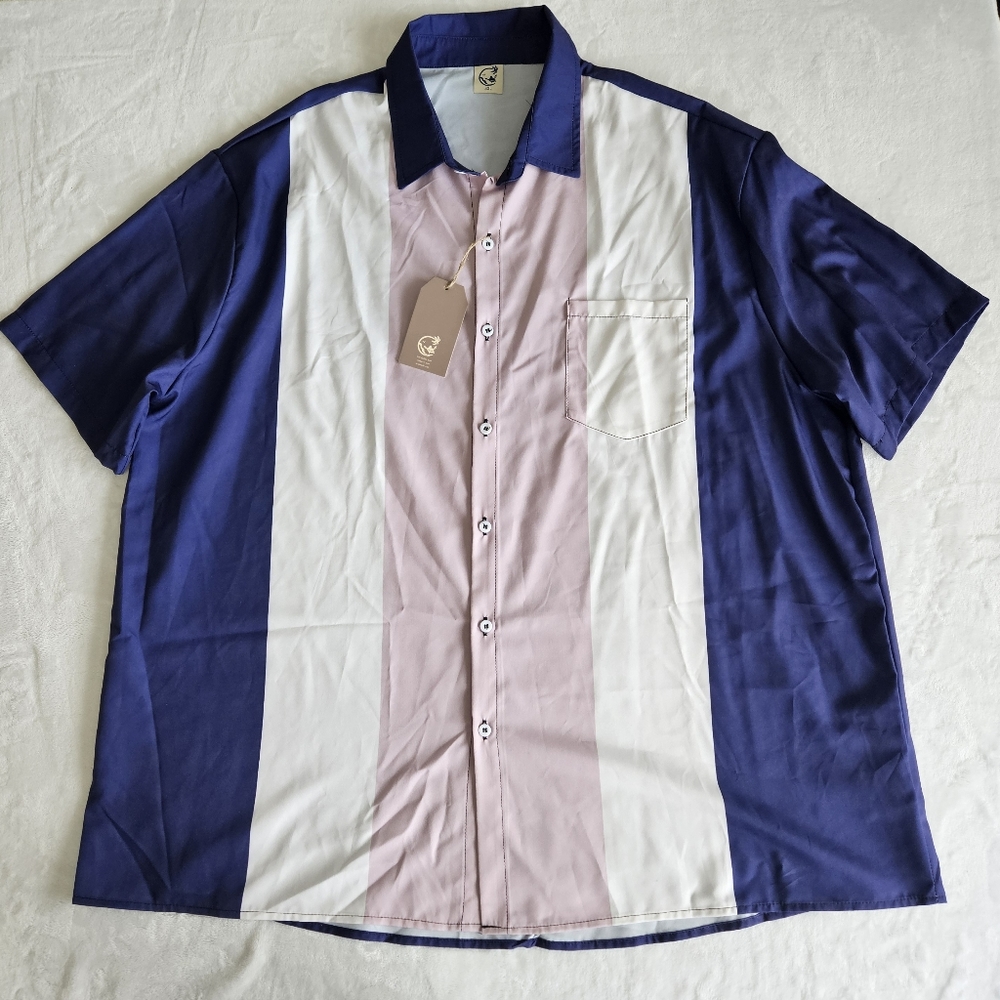 Hardaddy Hawaiian Style Short Sleeve Button Up Shirt Size 3Xl NWT